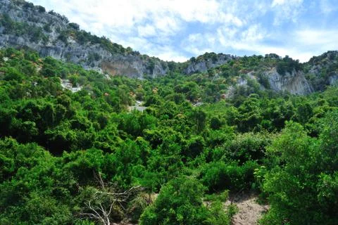 View of Codula of Luna Foto stock