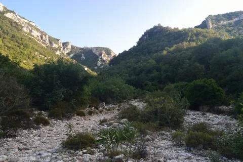 View of Codula Sisine Stock-Fotos