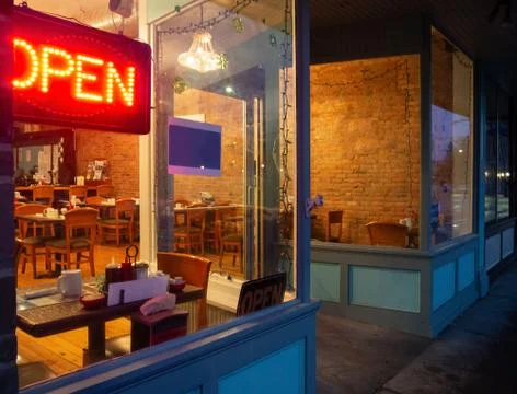 View of a coffee house interior Stock Photos