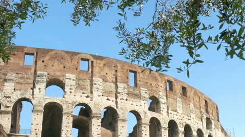 View to coliseum Stock Footage 61123980