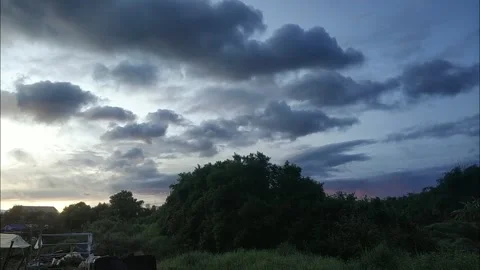 The view of a collection of clouds before the morning 動画素材 219975797