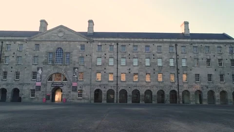View of Collins Barracks, Dublin Stock Footage 233004938