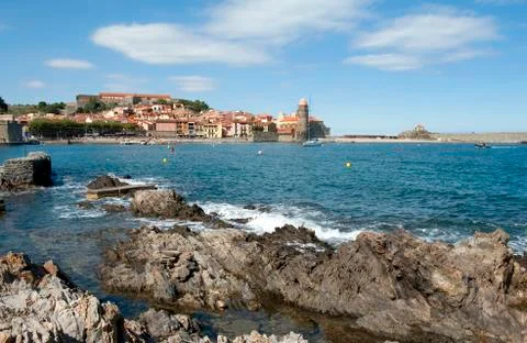View at Collioure Stock Photos