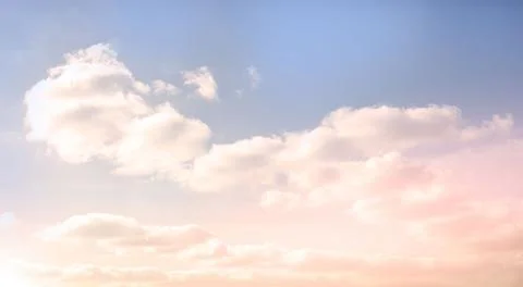 View of colored sky with clouds Foto stock