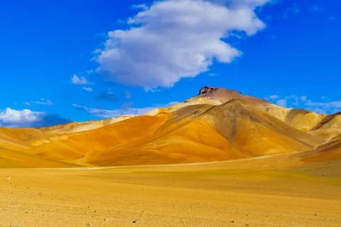 View of colorful mountain and desert Stock Photos