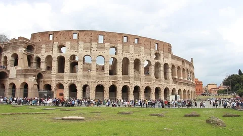 View of Colosseum in Rome. Stock Footage 124665402