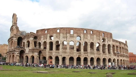 View of Colosseum in Rome. Stock Footage 124665531