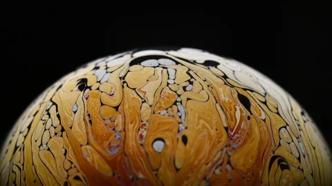 View of colourful Bubble as it spins and swirl 07 Stock Footage 130402310