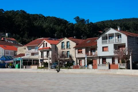 View of Combarro Town Stock Photos