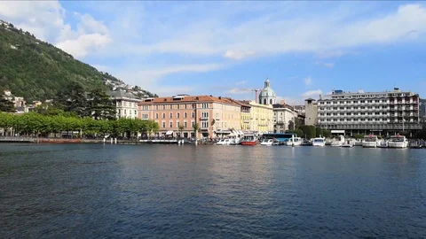 View of Como from the boat Stock-Footage 109489909
