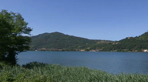View of Como lake Stock Footage 36971569