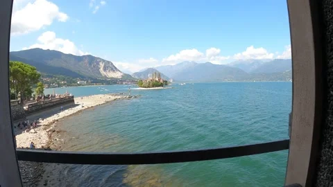 View on the Como lake Stock Footage