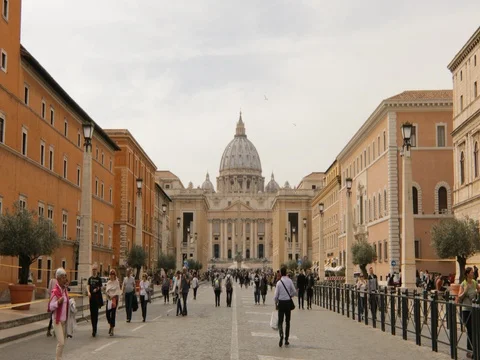 View of the conciliation road with St. Peter Stock Footage 73989216
