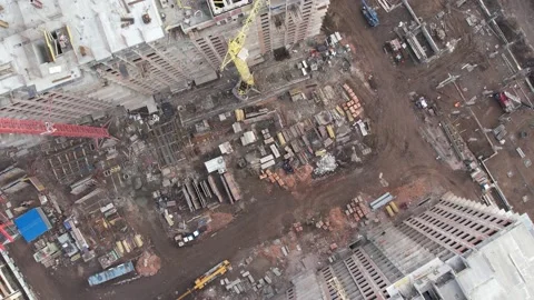 View of the construction site 库存影片 220856174