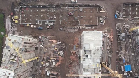 View of the construction site 库存影片 220856799