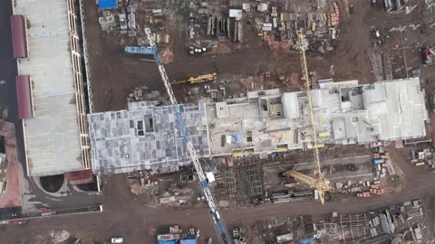 View of the construction site 库存影片 220857326