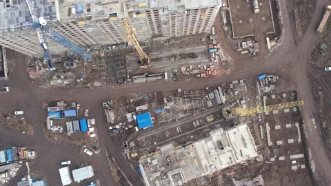 View of the construction site 库存影片 220857786
