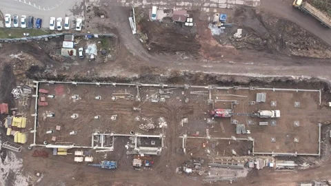 View of the construction site 库存影片 220857888