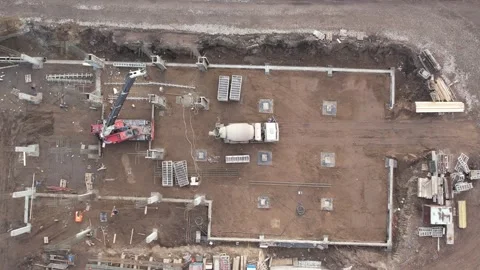 View of the construction site 库存影片 220858505