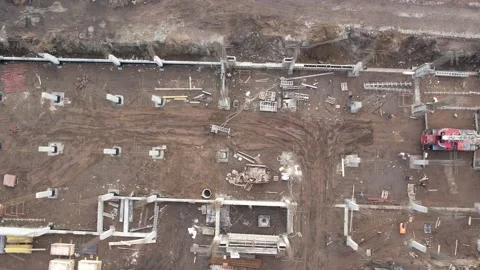 View of the construction site 库存影片 220858868