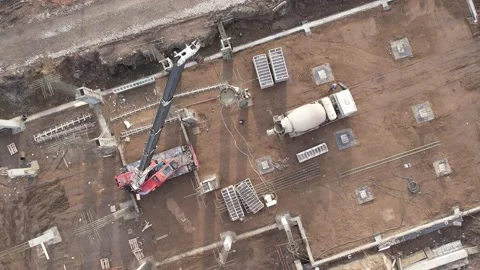 View of the construction site 库存影片 220859226