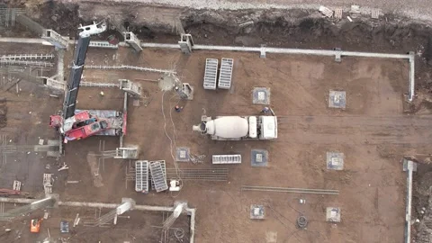 View of the construction site 库存影片 220859268