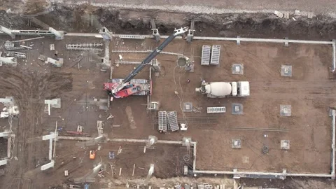 View of the construction site 库存影片 220859505