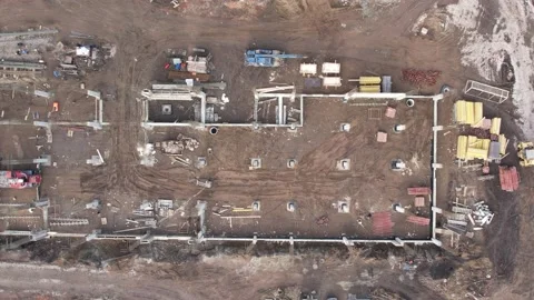 View of the construction site 库存影片 220859620