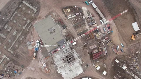 View of the construction site 스톡 동영상 221495089