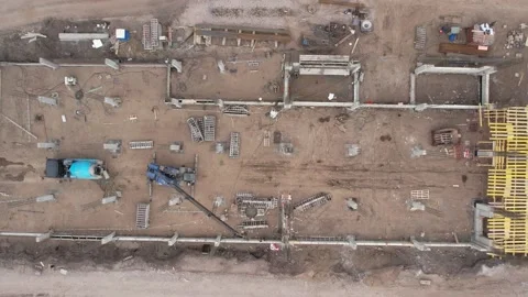 View of the construction site 库存影片 221495394