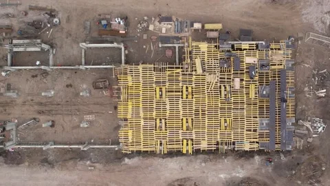 View of the construction site 库存影片 221495429