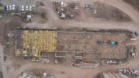 View of the construction site 库存影片 221496904
