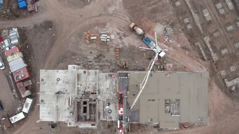 View of the construction site 库存影片 221497108