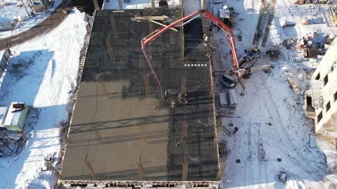 View of the construction site  스톡 동영상 221662824