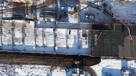 View of the construction site  스톡 동영상 221663777