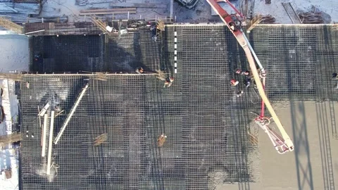 View of the construction site  스톡 동영상 221663882