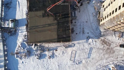 View of the construction site  스톡 동영상 221663906