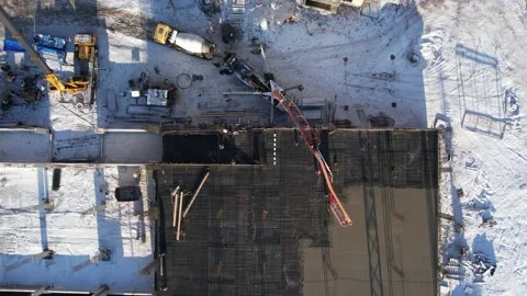 View of the construction site  스톡 동영상 221663910