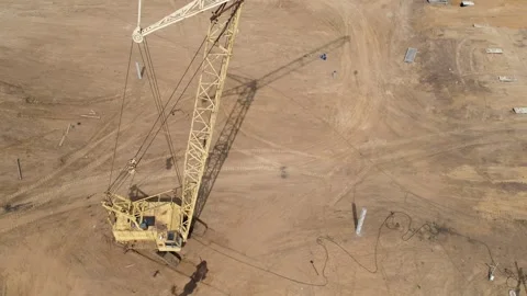 View of the construction site of a large factory Vídeos de archivo 263862277