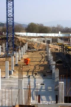 View on construction site Stock Photos