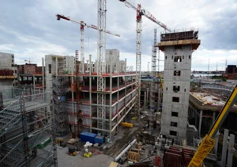 View of the construction site Stock Photos