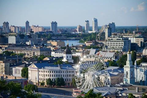 View of Contract Square with a Ferris wheel Stock-Fotos