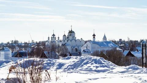 View of The Convent of the Intercession in Suzdal Stock Photos