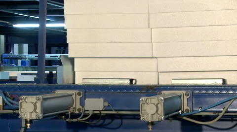 View of conveyor in production workshop Stock Footage 57614630