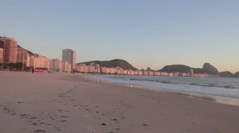 View of Copacabana beach, Rio de Janeiro city 스톡 동영상 51832280