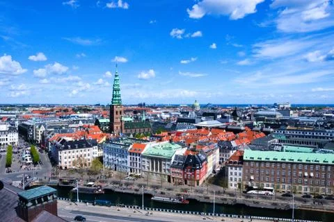 View of Copenhagen from the tower Stock Photos