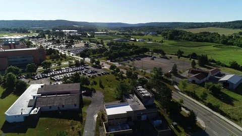 View of Cornell University Veterinary School Campus Stock-Footage 116190626