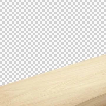 A view of the corner of a wooden table or corner of a wooden table, transpa.. Stock Illustration