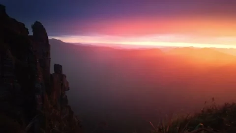 View of the Coromandel Ranges from the Pinnacles. New Zealand Vidéo 163971380