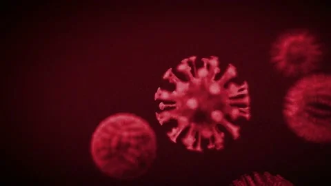 A view of a corona virus cells Video stock 155223904